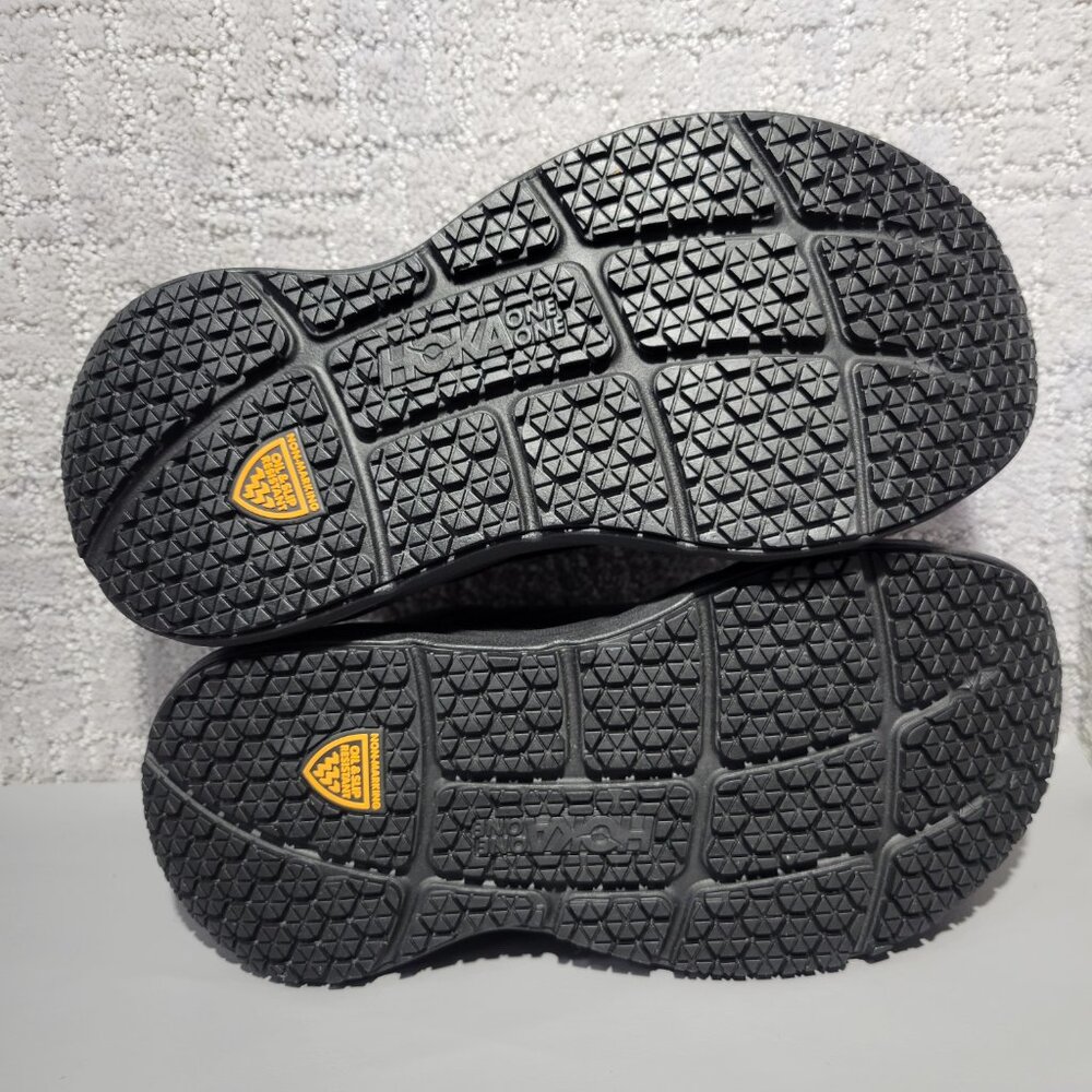 Hoka One One Bondi SR Women's Size US 8 Black Leather Athletic Running Sneakers. - Picture 7 of 10